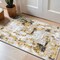 World Rug Gallery Contemporary Chic Abstract Design Area Rug 2'x3' Yellow 937YELLOW2X3 - alternate 1